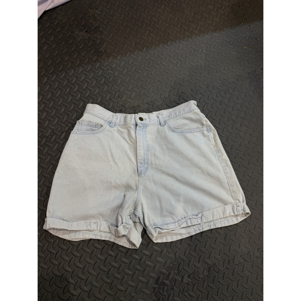 Riders Vintage  Women's Light Blue Denim Mom Shorts Size 18